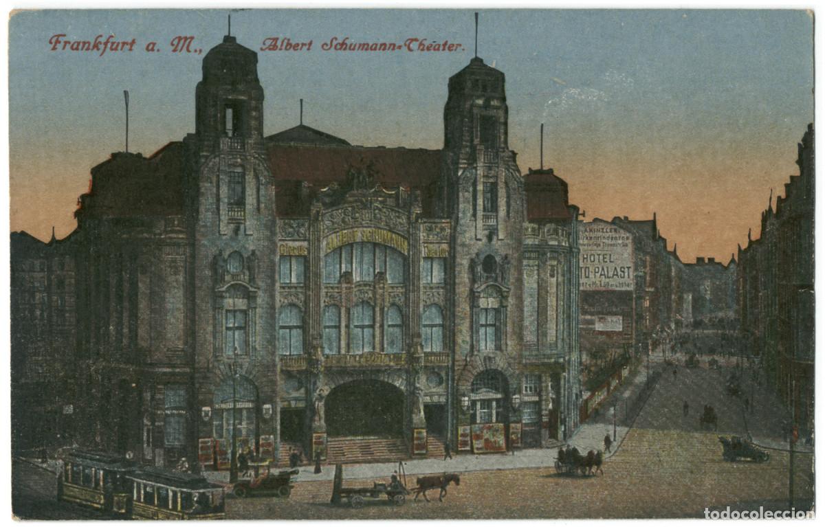 Postales: FRANKFURT a. M._Albert Schumann Theater_Gerhard Bl&uuml;mlein; 22-55 / teatros Alemania