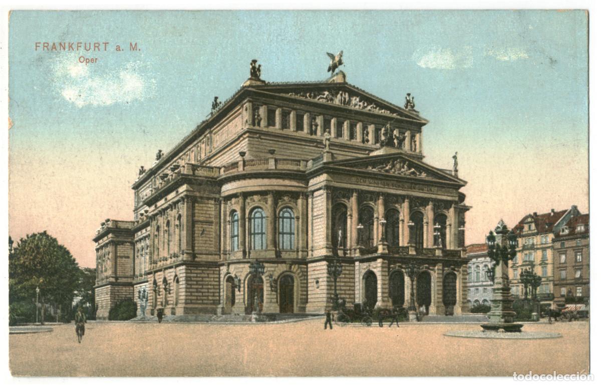 Postales: FRANKFURT a. M._Oper_Dr. Trenkler / teatros Alemania