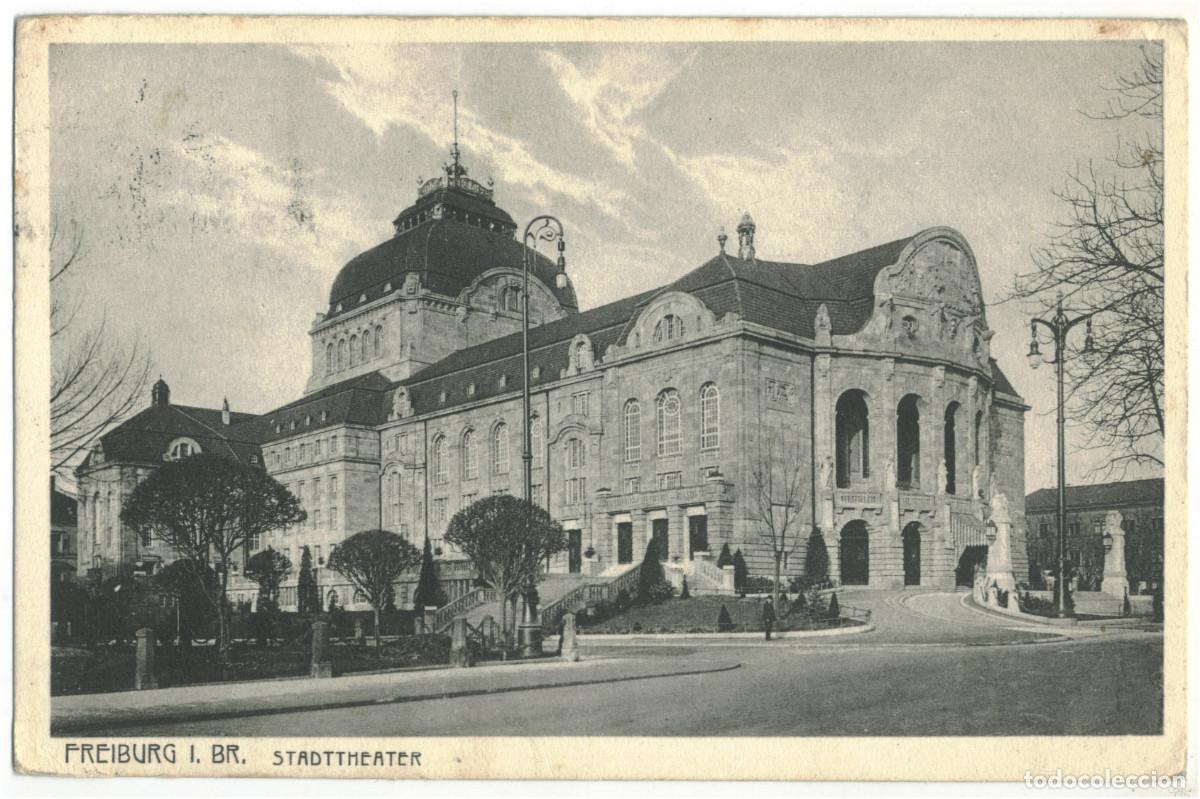 Postales: FREIBURG i. Br._Stadttheater_Original Eigentum Gebr. Metz; 300-86 / teatros Alemania