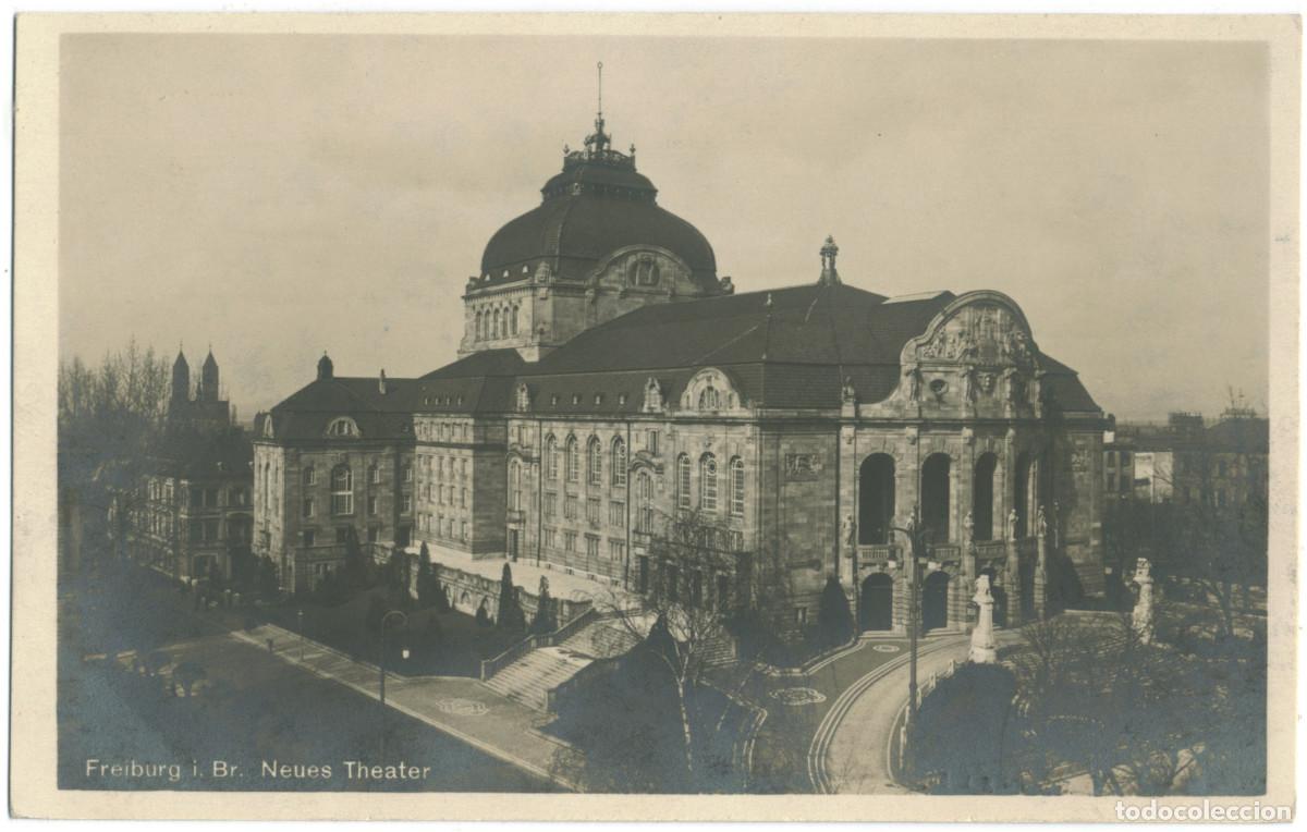 Postales: FREIBURG i. Br._Neues Theater_Paul Kuenz / teatros Alemania