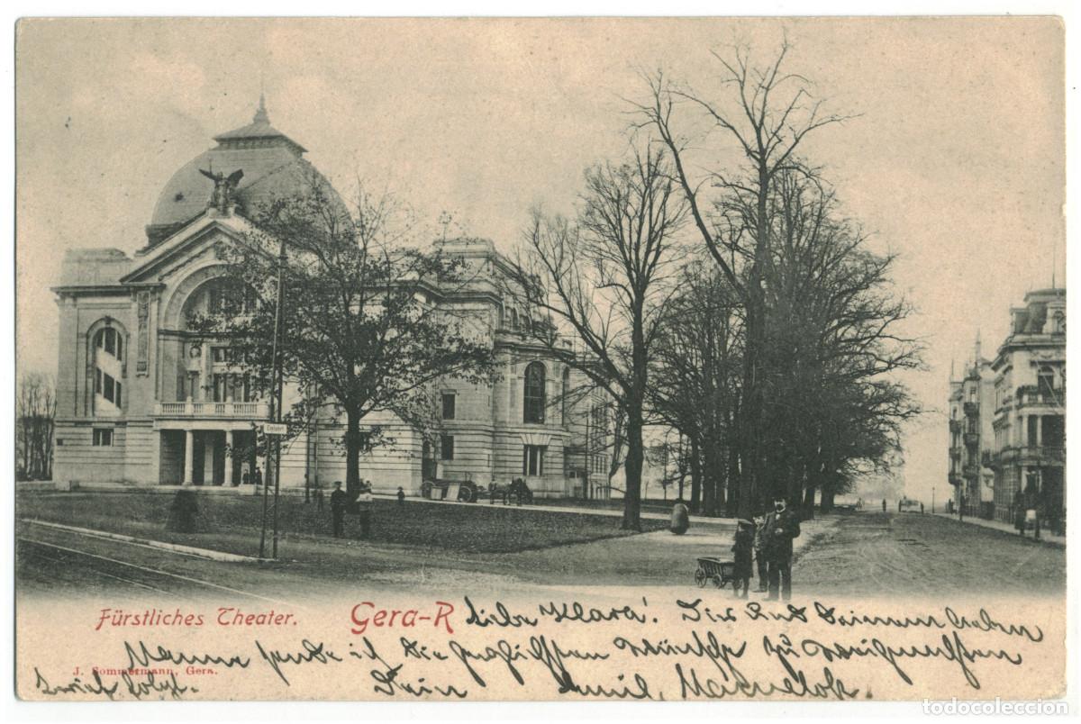 Postales: GERA-R_F&uuml;rstliches Theater_Sin datos / teatros Alemania