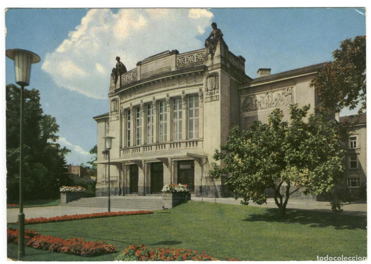 Postales: GIESSEN (Lahn)_Universit&auml;tsstadt. Stadttheater_Metz; 63 / teatros Alemania