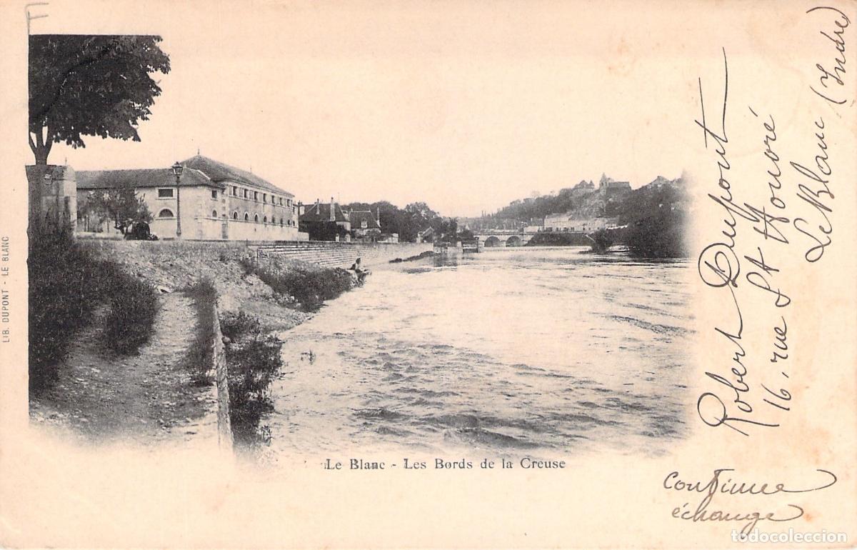 Cartes Postales: Postal Hist&oacute;rica de Le Blanc - Las Orillas del R&iacute;o Creuse, Indre