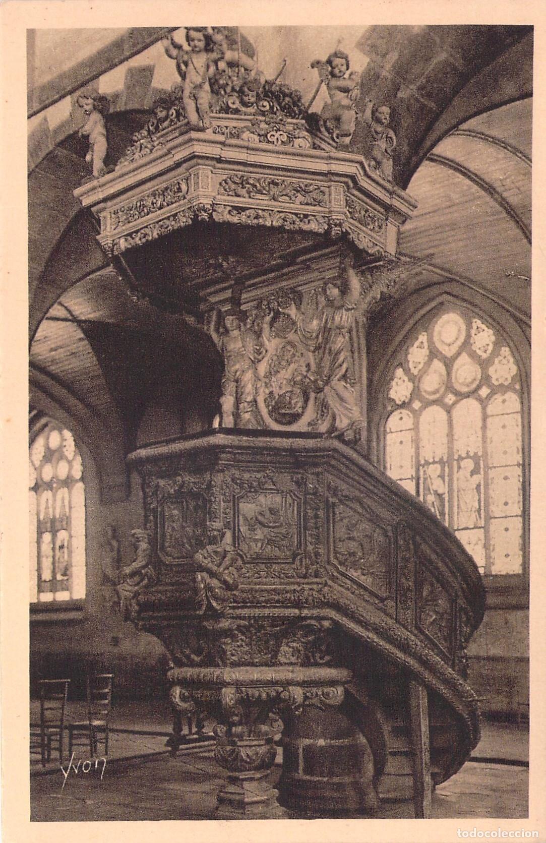 Postcards: Postal del P&uacute;lpito de la Iglesia de Saint-Th&eacute;gonnec, Breta&ntilde;a