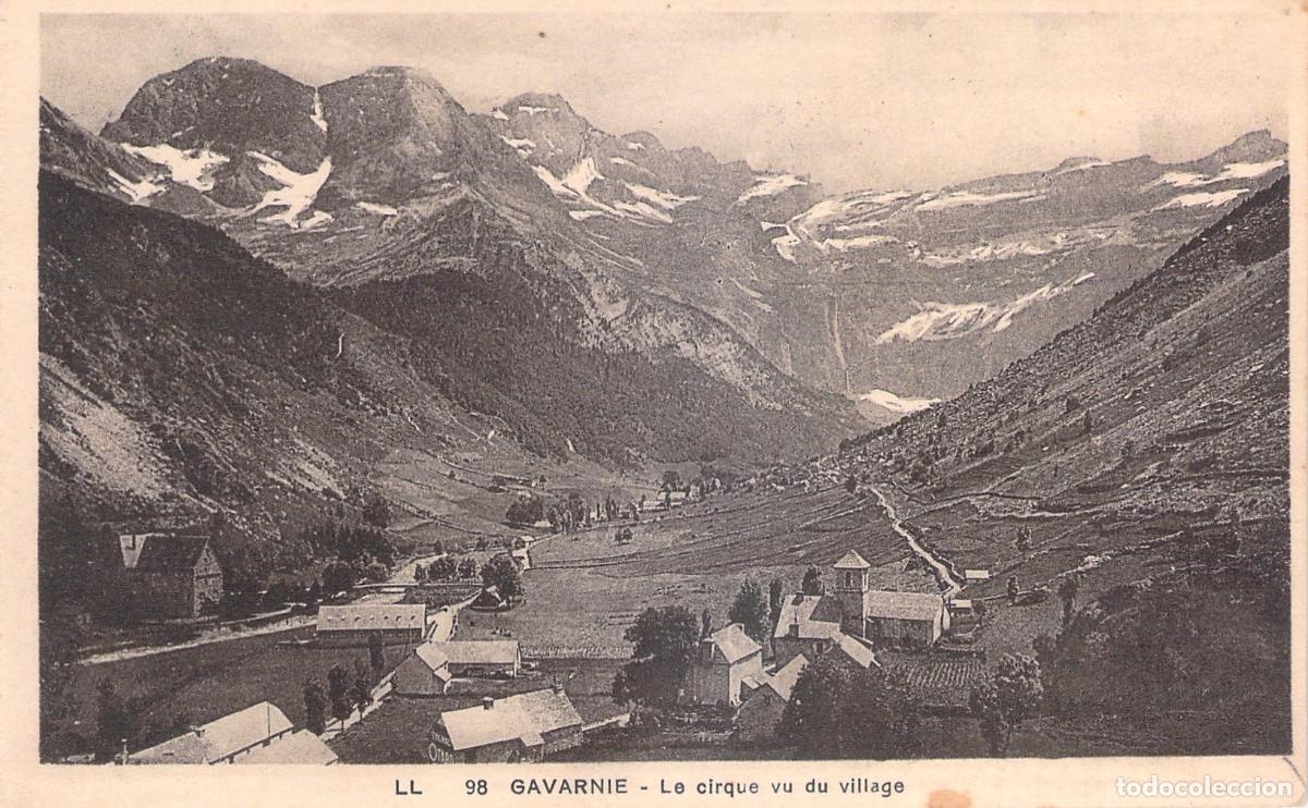 Postcards: Postal de Gavarnie - El Circo Visto Desde el Pueblo