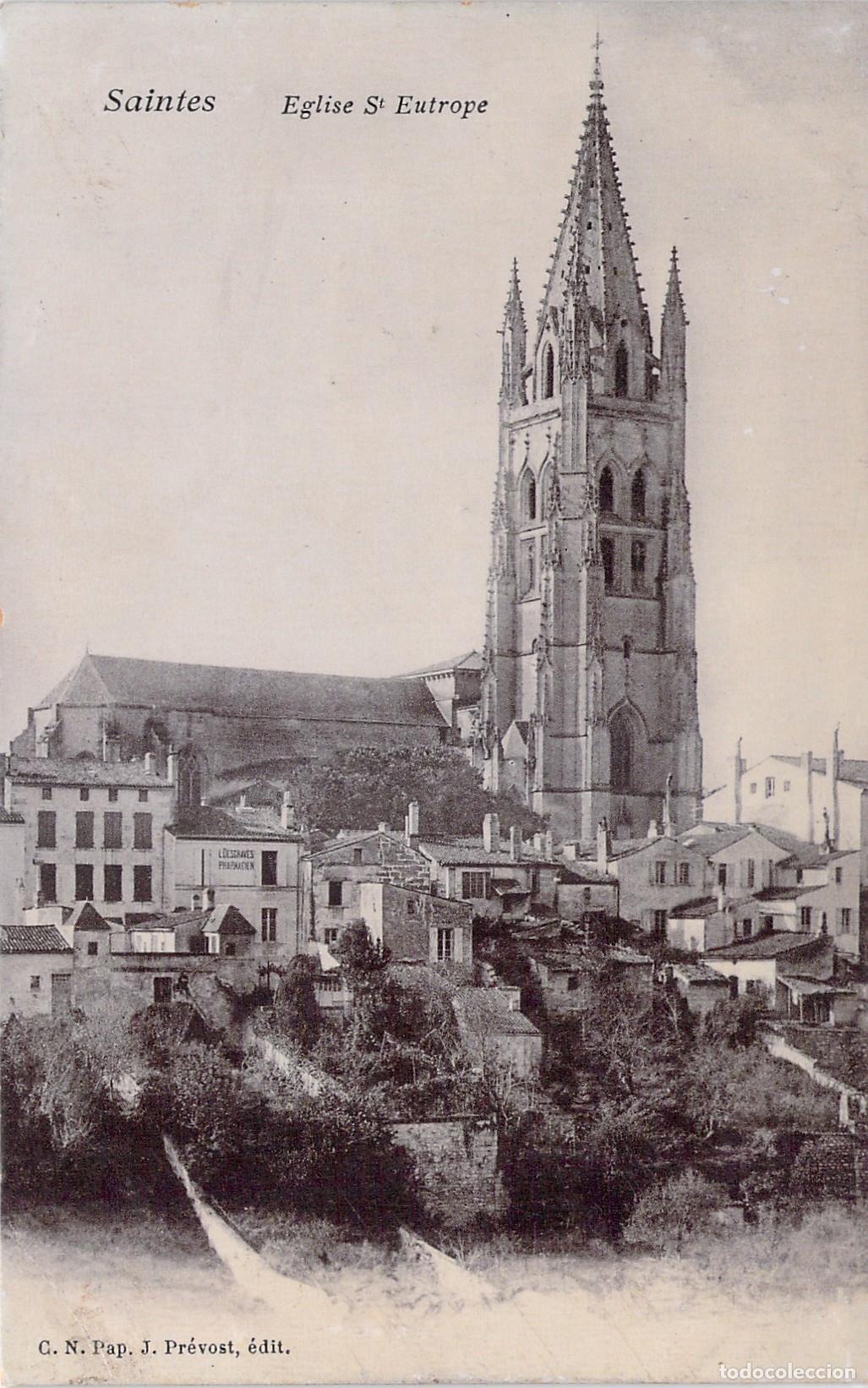 Postcards: Tarjeta Postal de la Iglesia Saint Eutrope en Saintes, Francia
