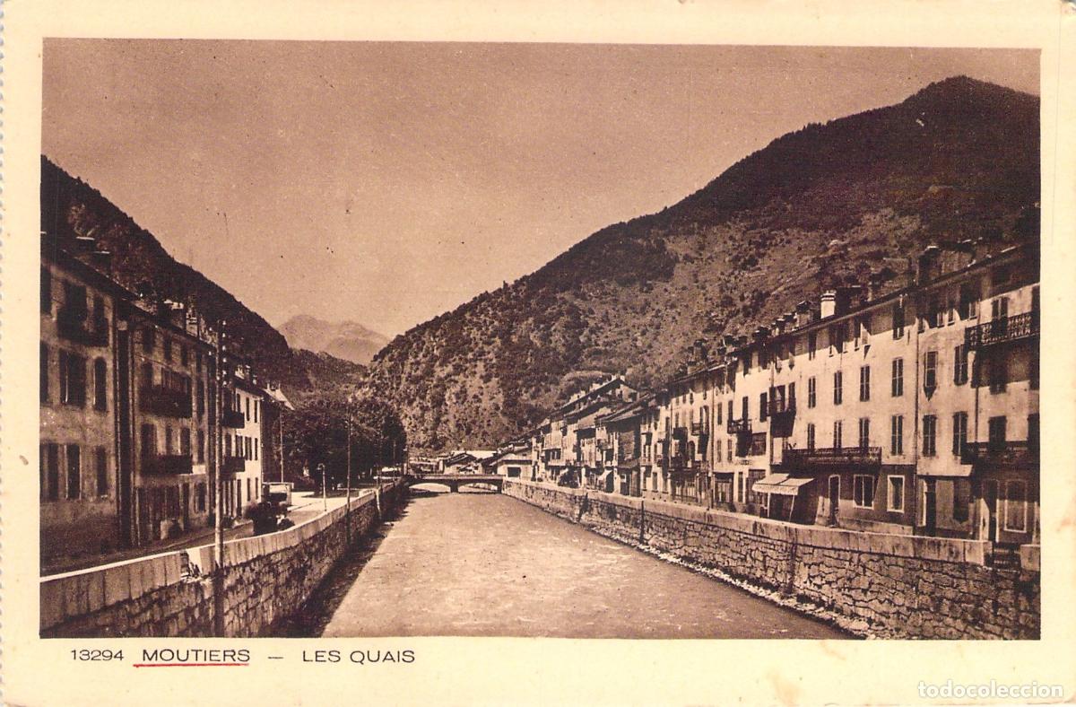 Cartoline: Postal de Moutiers - Les Quais, Savoie, Francia