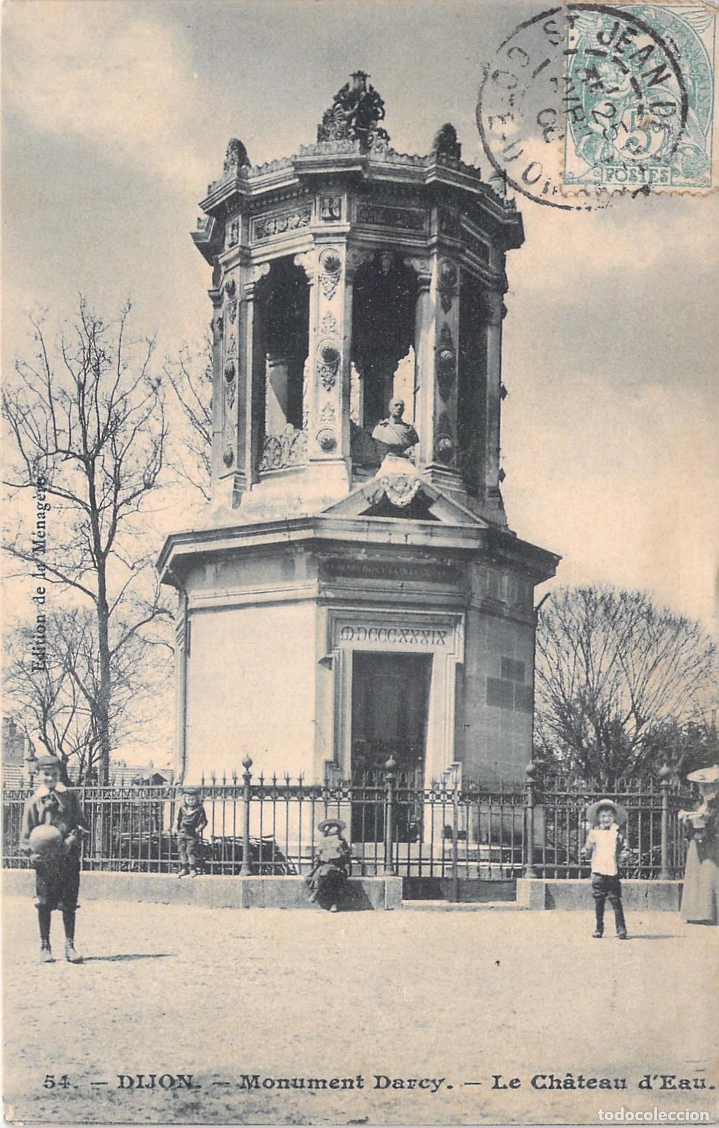 Cartoline: Postal de Dijon Monumento Darcy y Castillo de Agua