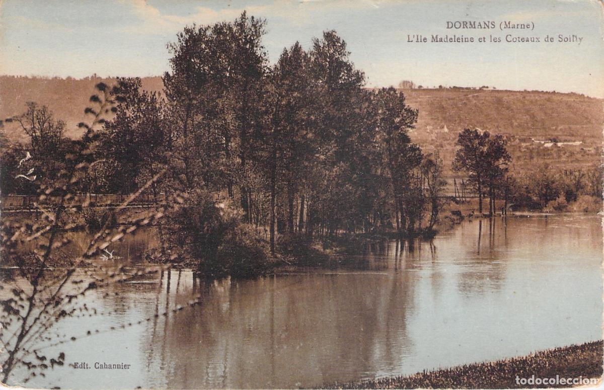 Postais: Postal de Dormans Marne L'Ile Madeleine y Coteaux de Soilly