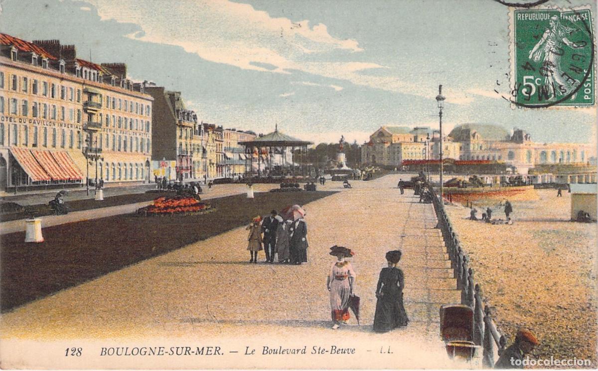 Postais: Postal de Boulogne-sur-Mer, Le Boulevard Sainte-Beuve, Francia