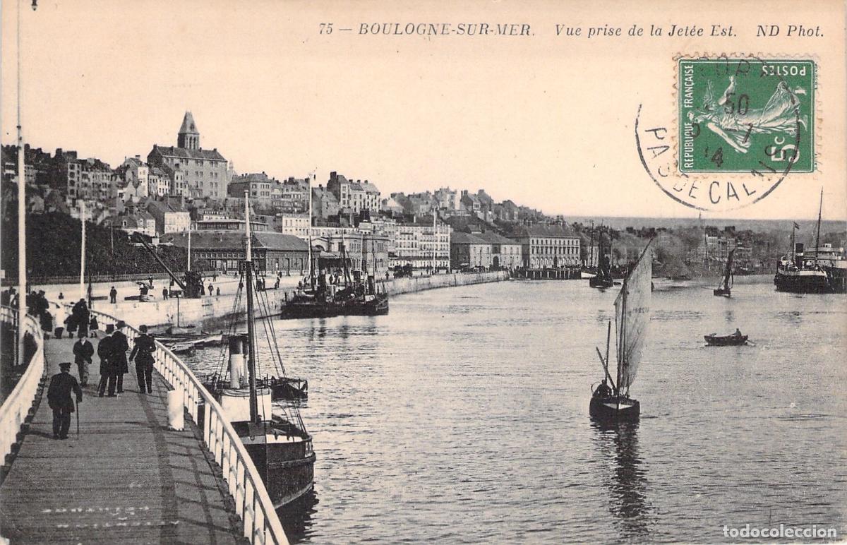 Postales: Postal de Boulogne-sur-Mer - Vista desde el Muelle Este
