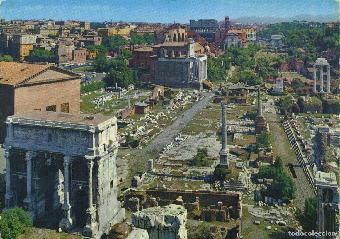 Cartes Postales: N&ordm; 611/V 973-ROMA. Foro Romano. Sin circular. ED. FOTORAPIDACOLOR TERNI
