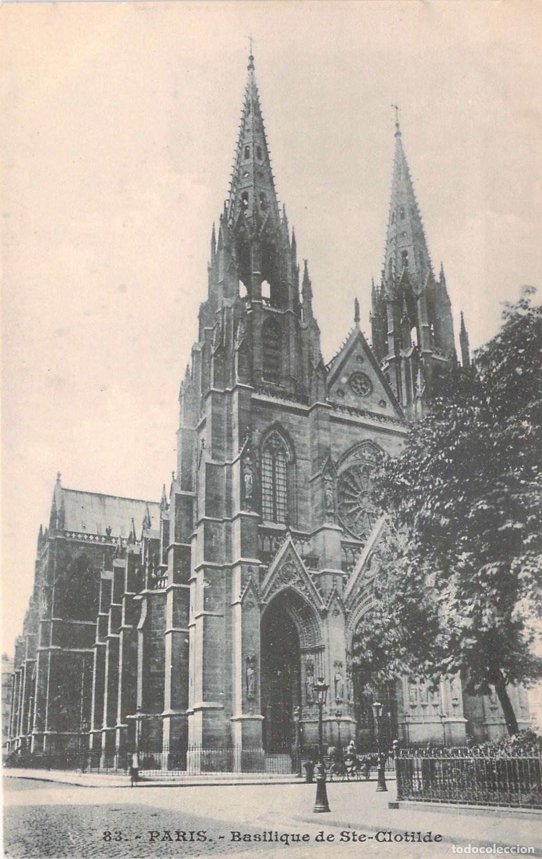 Postales: Postal de la Bas&iacute;lica de Santa Clotilde en Par&iacute;s