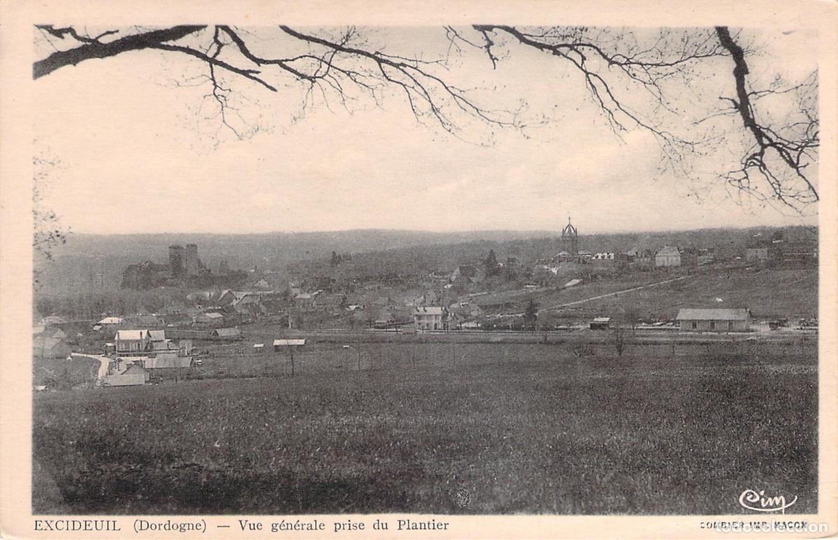 Postales: Postal de la Vista General de Excideuil desde Le Plantier