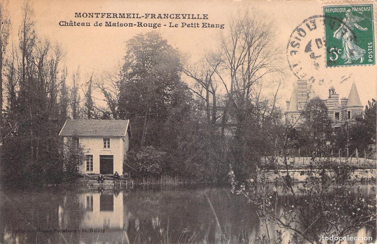 Postales: Postal de Montfermeil Ch&acirc;teau de Maison-Rouge y Petit Etang