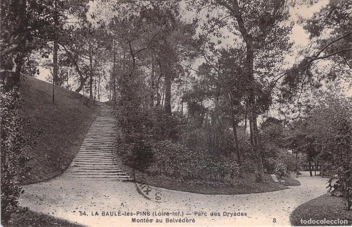 Cartoline: Postal de La Baule-les-Pins - Parc des Dryades y Subida al Belvedere