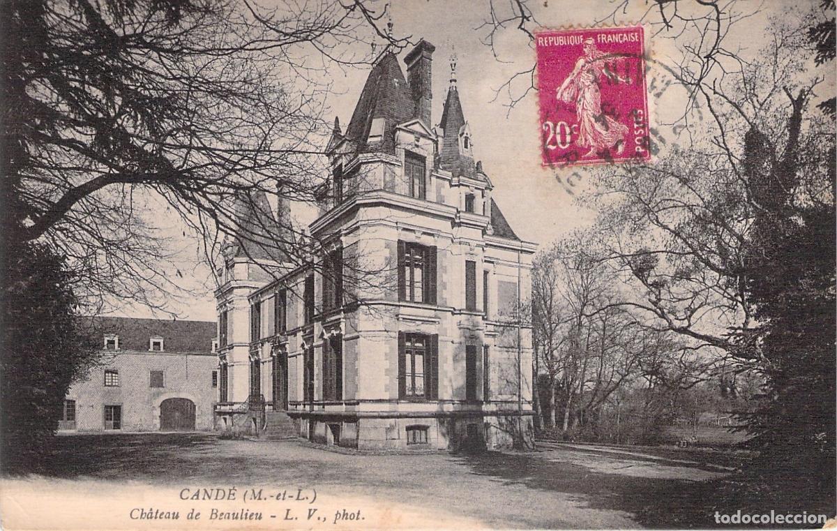Cartoline: Tarjeta Postal Castillo de Beaulieu en Cand&eacute; Francia