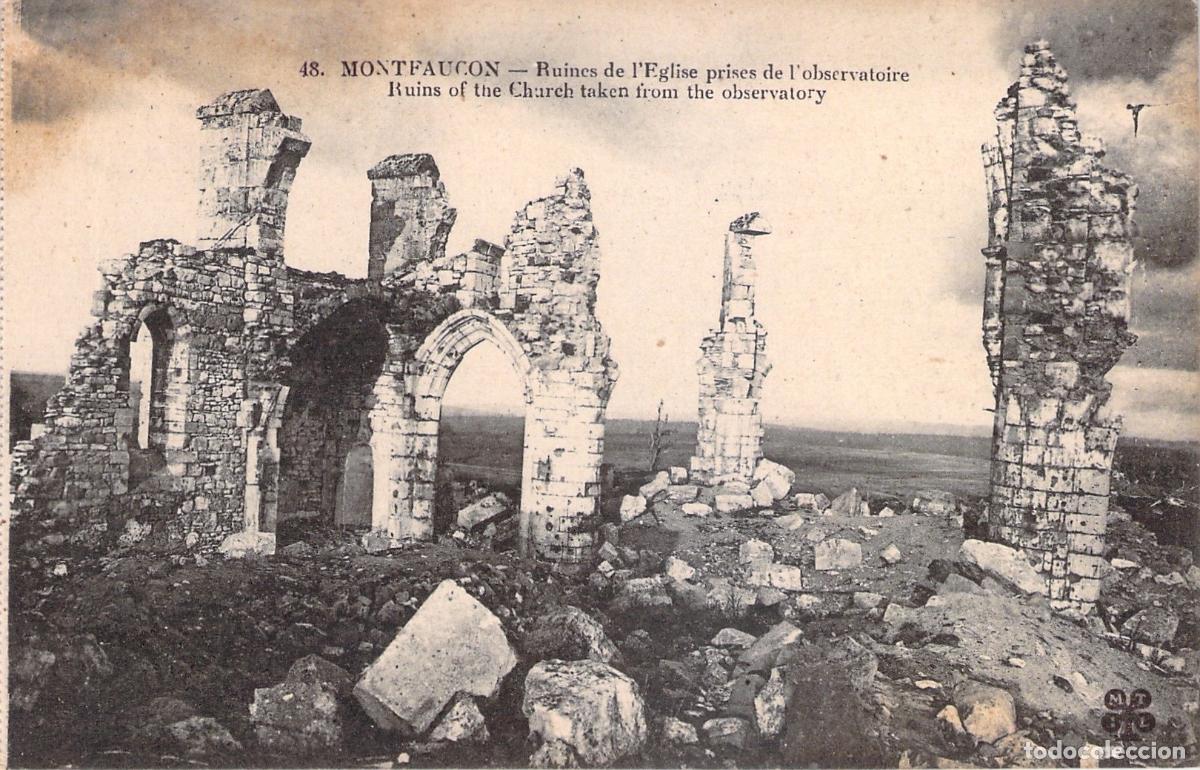 Postcards: Postal de las Ruinas de la Iglesia de Montfaucon, Francia