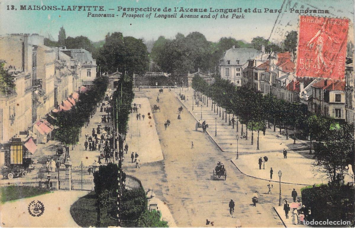 Postcards: Postal de Maisons-Laffitte: Avenida Longueil y el Parque