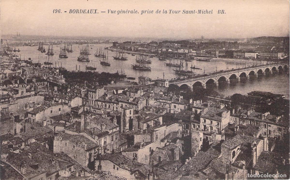 Postcards: Postal de Burdeos Vista General desde la Torre de San Miguel