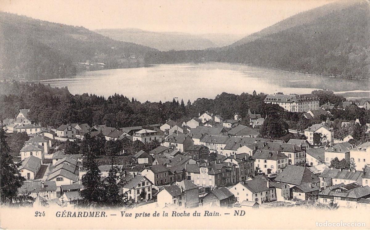 Postcards: Postal de G&eacute;rardmer con vista desde la Roche du Rain