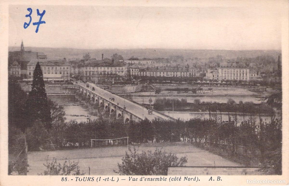 Postcards: Postal de Tours Vista General del Lado Norte y Puente