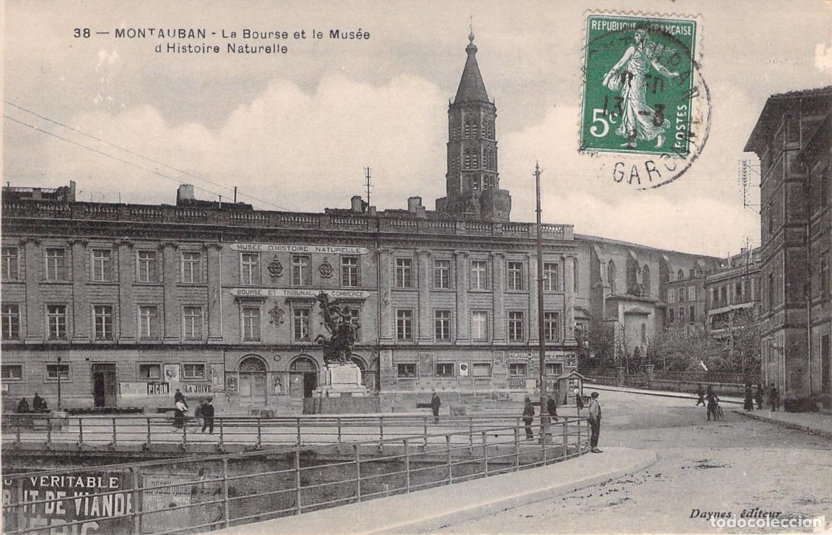 Postcards: Postal de Montauban: La Bolsa y el Museo de Historia Natural