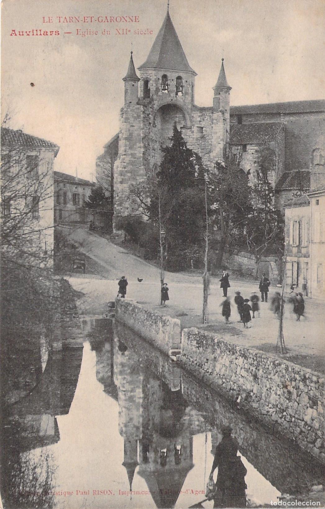 Postcards: Postal de la Iglesia del Siglo XII en Auvillar, Francia