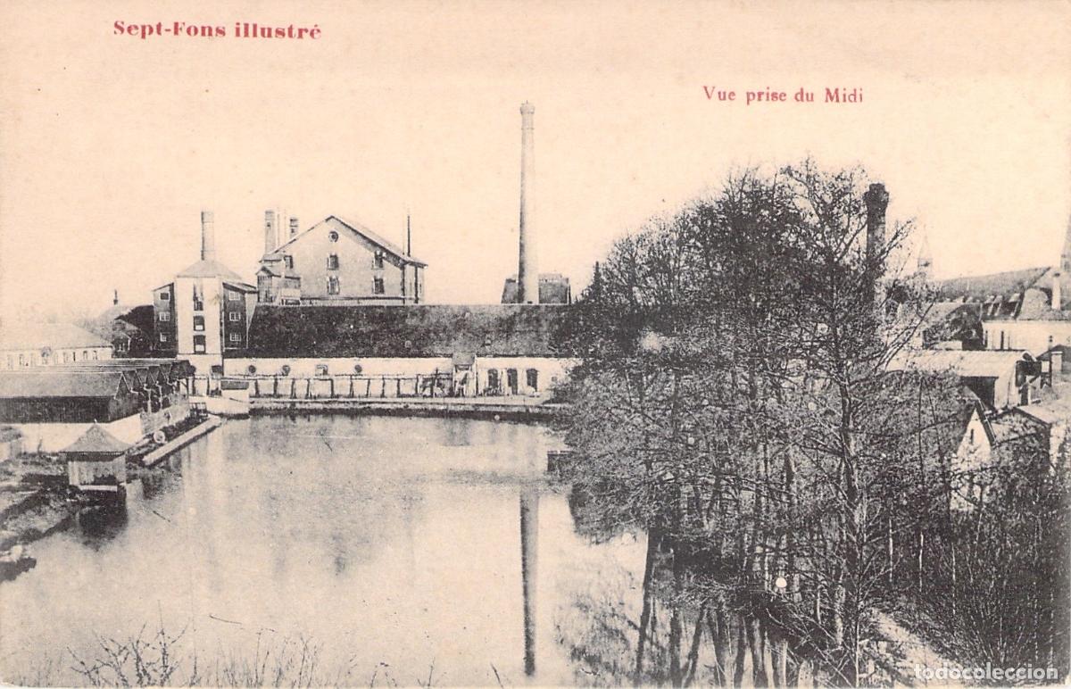 Postales: Postal de la Abad&iacute;a de Sept-Fons en Diou, Francia