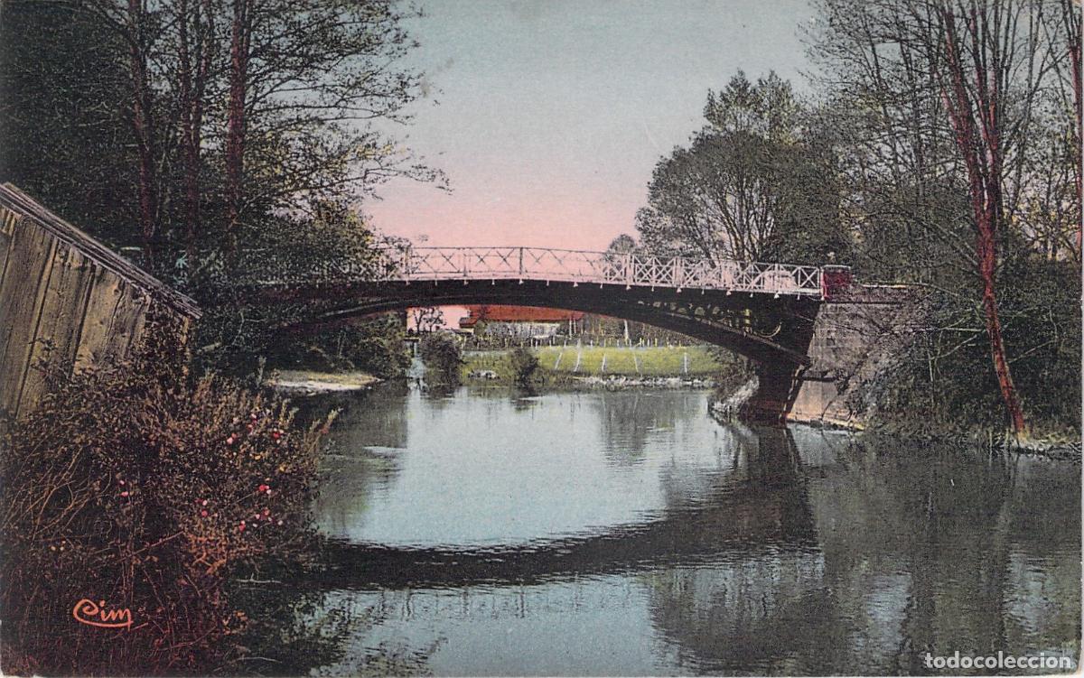 Postales: Postal de Varigney y el Puente sobre el R&iacute;o S&eacute;mouse, Francia