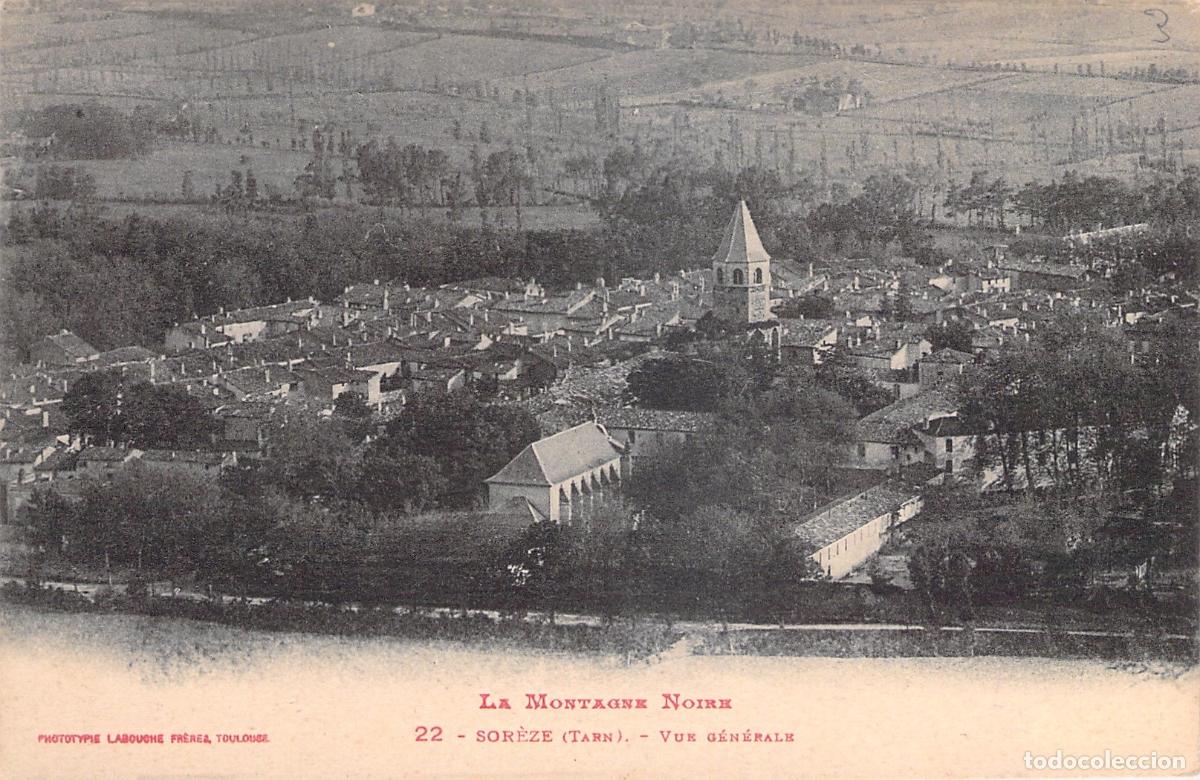 Postales: Postal de Vista General de Sor&egrave;ze, Tarn - La Montagne Noire