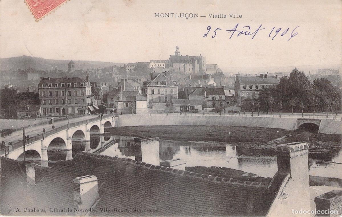 Postcards: Tarjeta Postal de Montlu&ccedil;on - Vista de la Ciudad Vieja