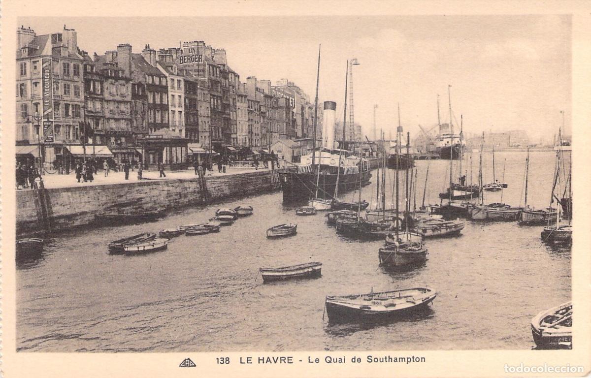 Postcards: Postal de Le Havre - Le Quai de Southampton, Francia