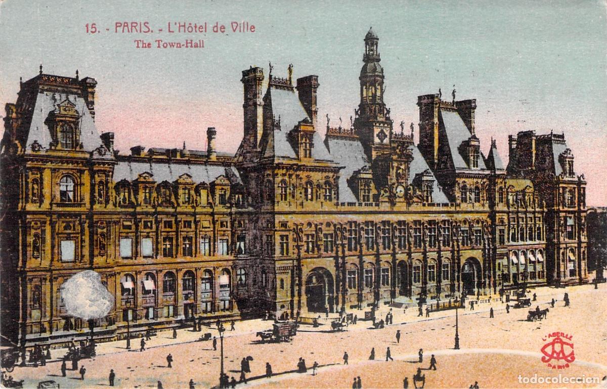Postcards: Tarjeta Postal de Par&iacute;s - L'H&ocirc;tel de Ville