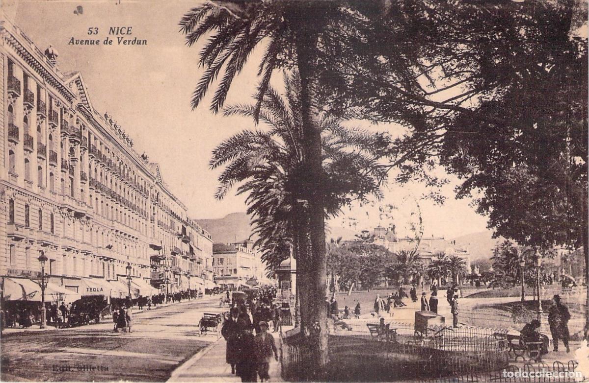 Postkarten: Tarjeta Postal de la Avenue de Verdun en Niza Francia