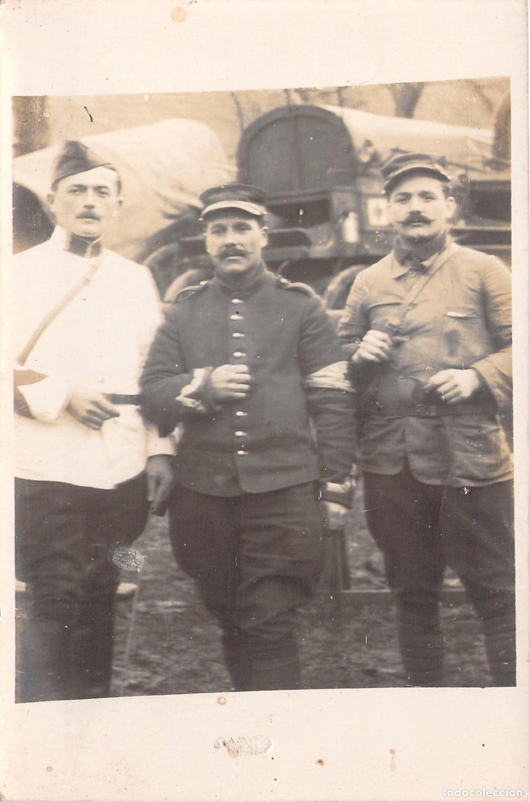 Postales: Postal de Tres Soldados Franceses de la Primera Guerra Mundial