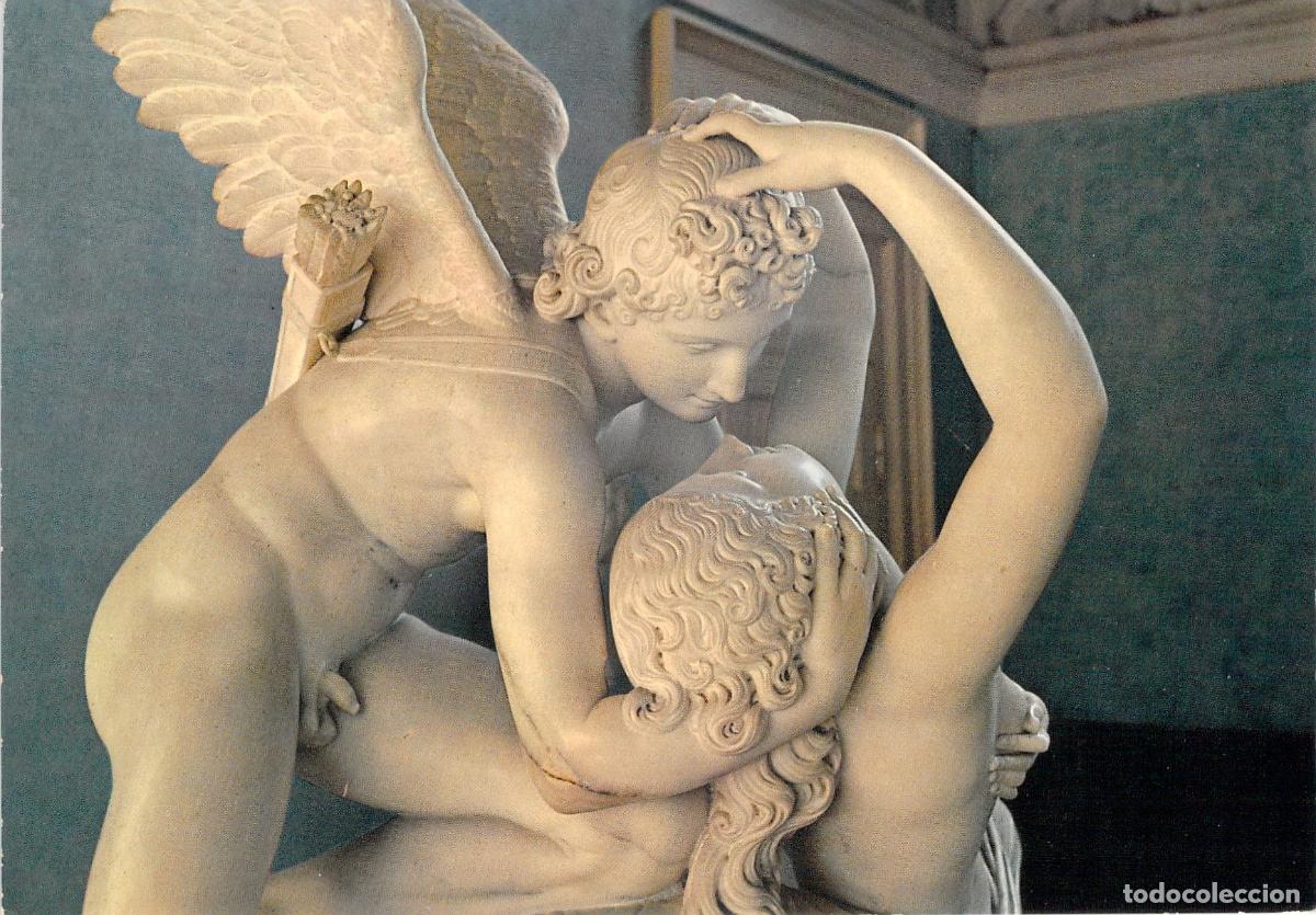 Postales: Postal Escultura Amor y Psique de Antonio Canova Villa Carlotta