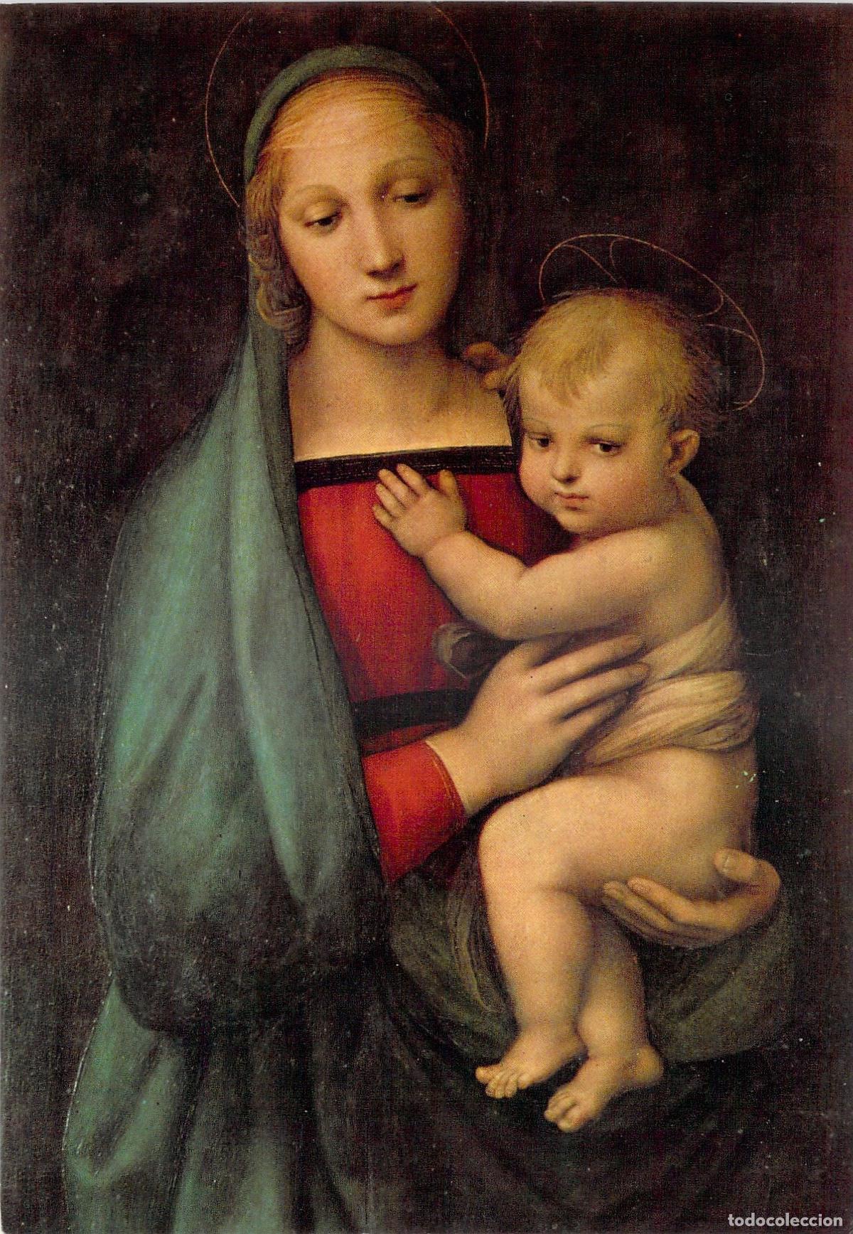 Postales: Postal Art&iacute;stica de la Madonna del Granduca por Rafael, Florencia