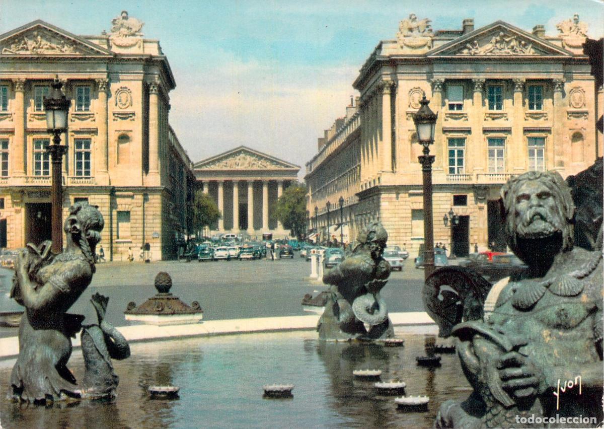 Postales: Postal de Par&iacute;s: Vista de la Rue Royale y la Madeleine