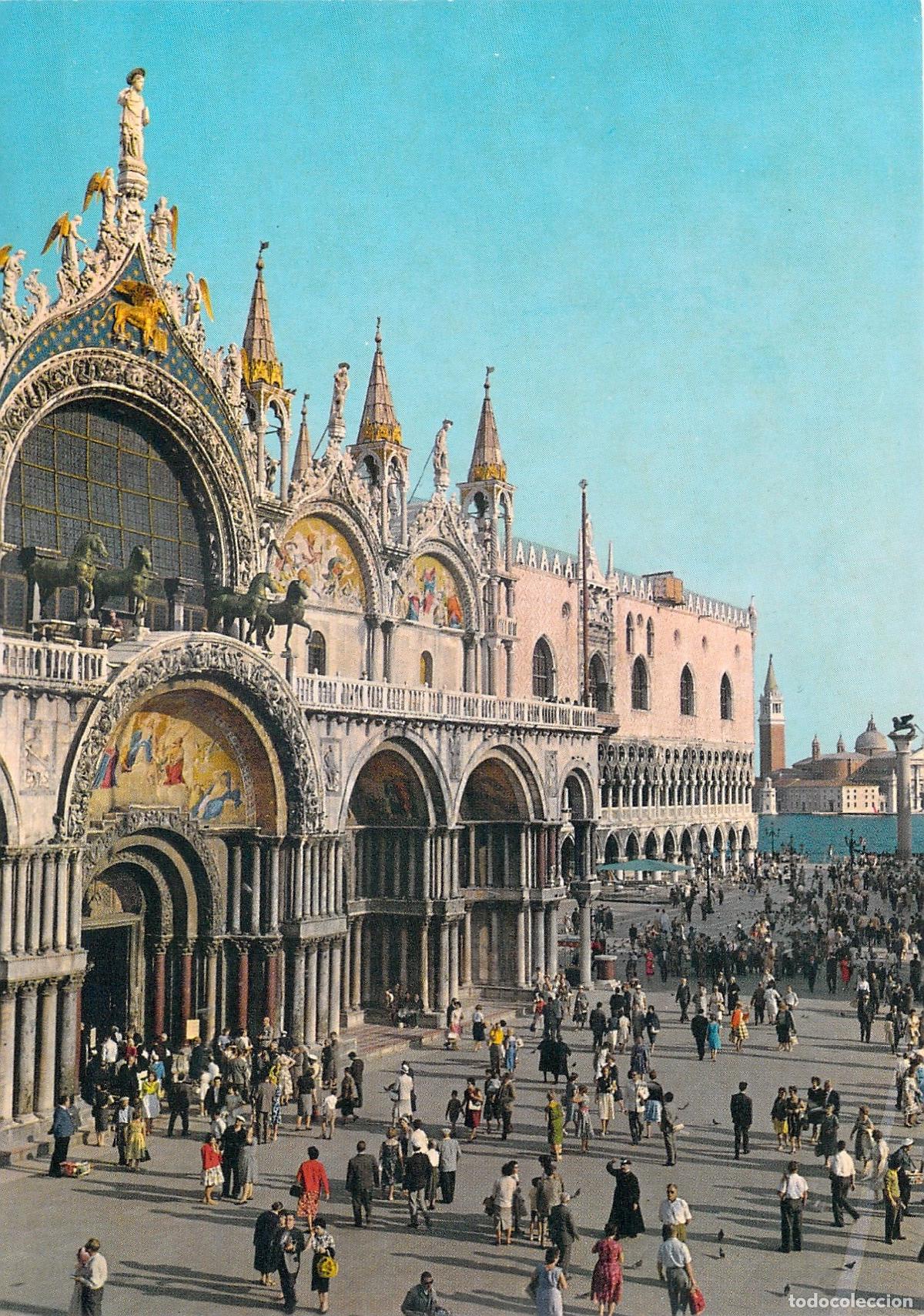 Postales: Postal de la Bas&iacute;lica de San Marcos en Venecia, Italia