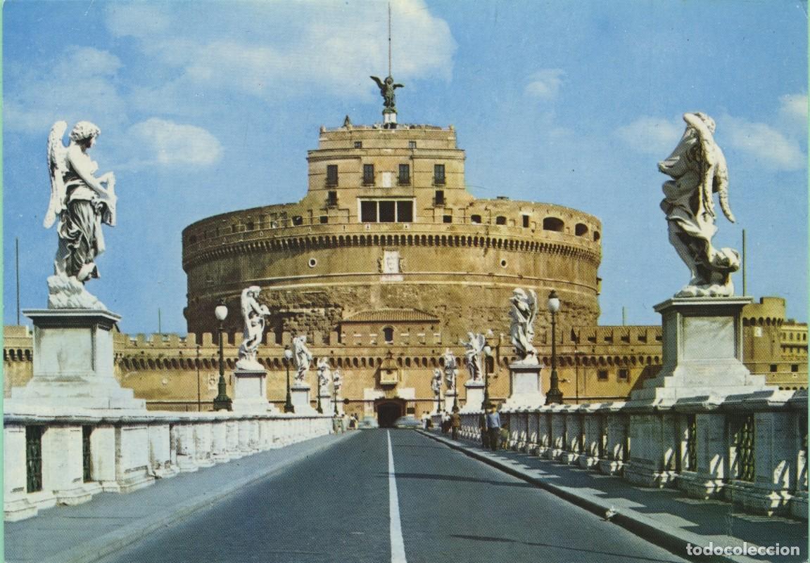 Postales: N&ordm; 214-ROMA. Italia. Ponte e Castel S. Angelo. Sin circular. ED. PUBLIGRAF TERNI.