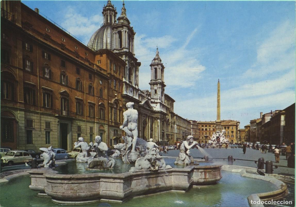 Postales: N&ordm; 359-ROMA. Italia. Plaza Navona. Sin circular. ED. PLURIGRAF TERNI