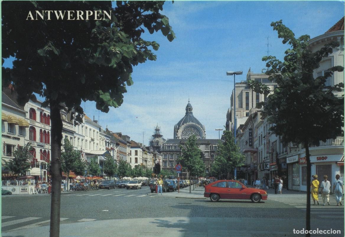 Postales: AMBERES. B&eacute;lgica. Estaci&oacute;n Central de Keyserlei. Sin circular. ED. THILL