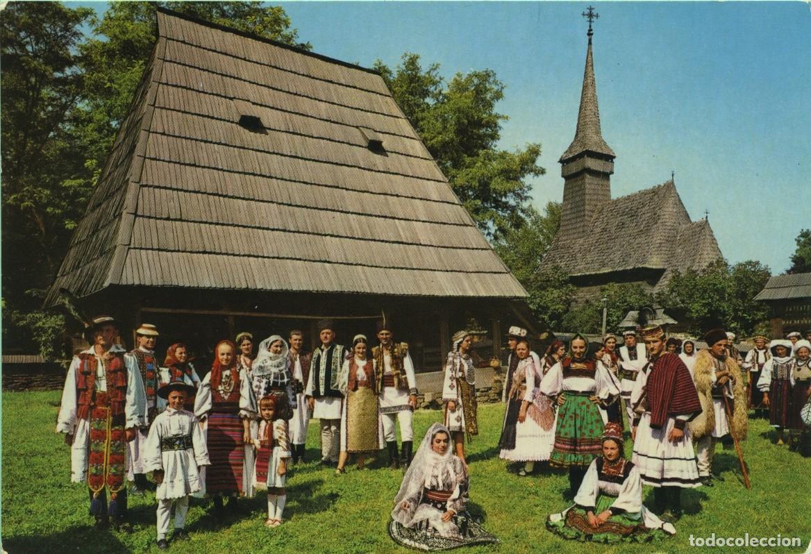 Postales: N&ordm; 1002/9-BUCAREST. Ruman&iacute;a. Bailarines en el museo. Sin circular. ED. PENTRU TURISM