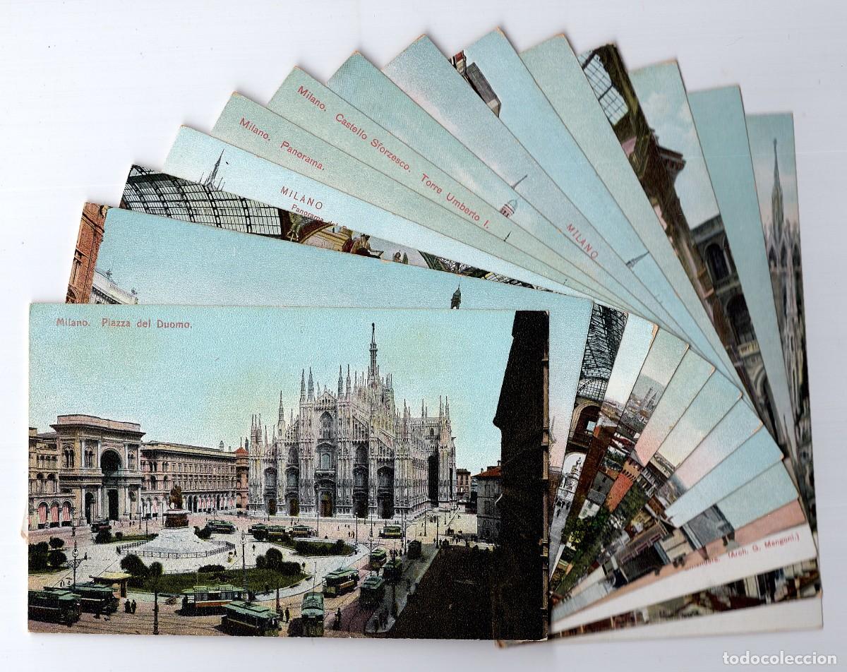 Postales: ITALIA. Mil&aacute;n / Milano. Lote de 14 postales antiguas (no circuladas)