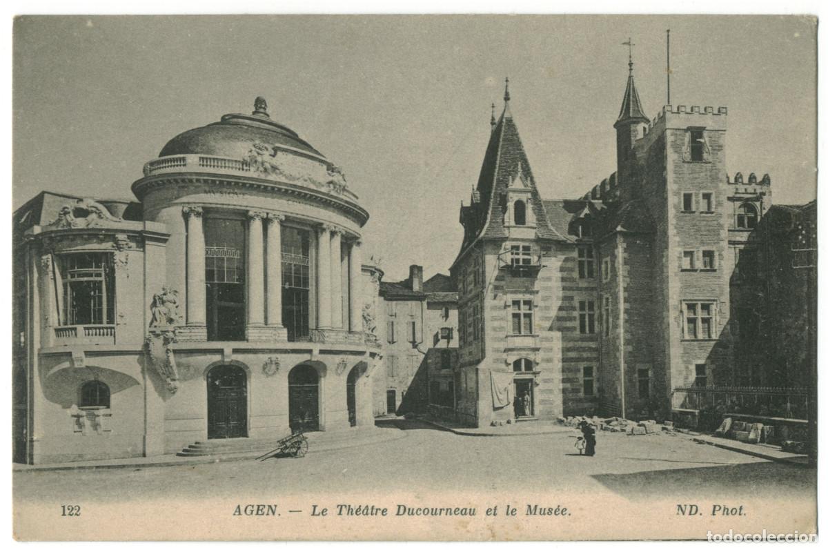 Postales: AGEN_Th&eacute;&acirc;tre Ducourneau_ND 122 / Teatros Francia