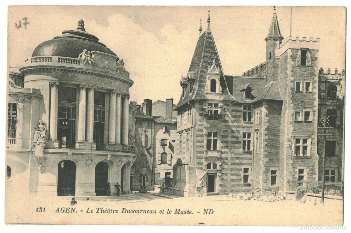 Postales: AGEN_Th&eacute;&acirc;tre Ducourneau_ND 131 / Teatros Francia
