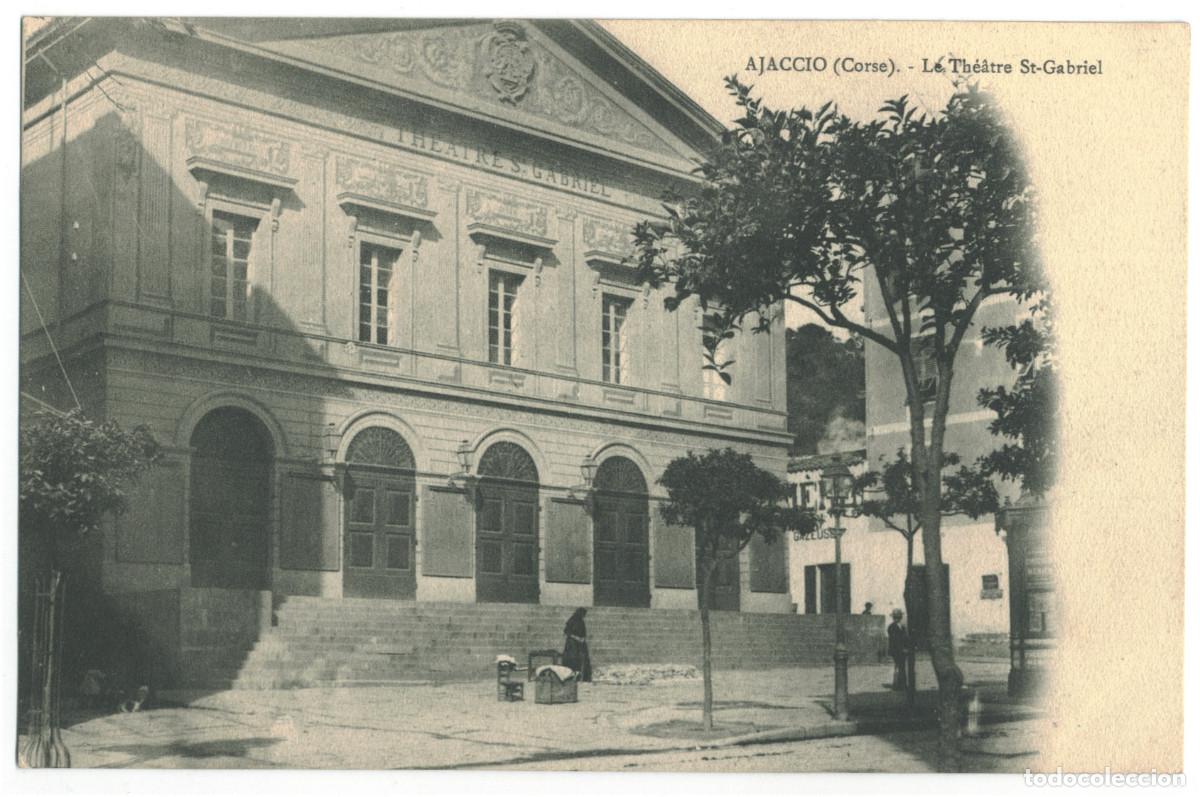 Postales: AJACCIO_Th&eacute;&acirc;tre Saint Gabriel_J. Moretti 398 / Teatros Francia