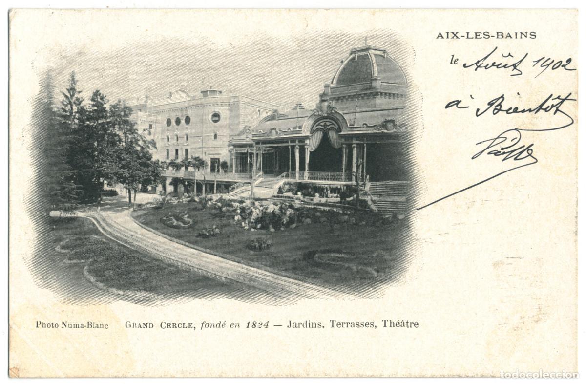 Postales: AIX-LES-BAINS_Grand Cercle_Numa Blanc / Teatros Francia