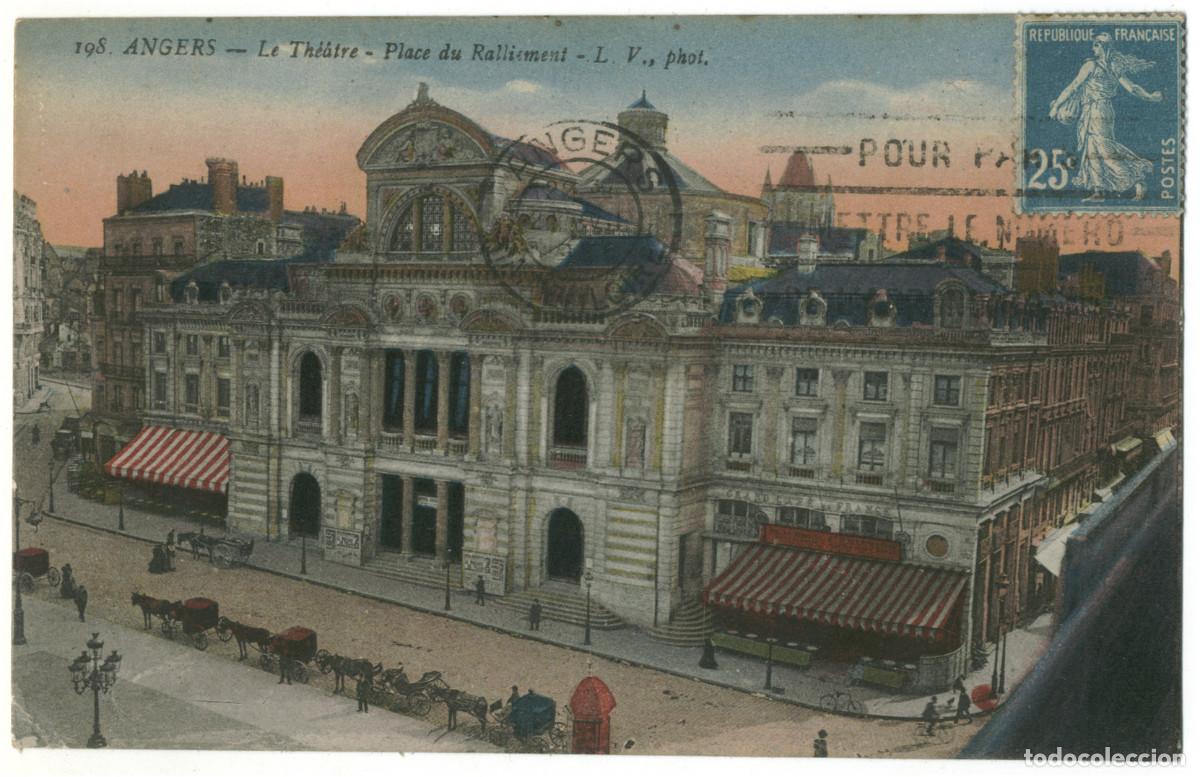 Postales: ANGERS_Th&eacute;&acirc;tre_L.V. 198 / Teatros Francia